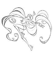 coloriage winx flotte